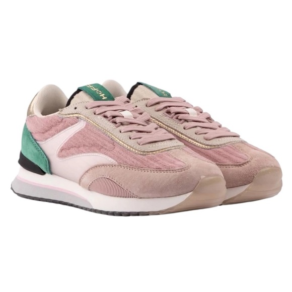HOFF | Women’s Pink Suede Fantasy Trainer Sneakers Size 7.5 - Picture 1 of 7